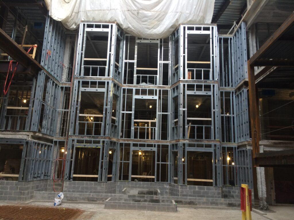 Interior framework for the Morris and Clark Hotel