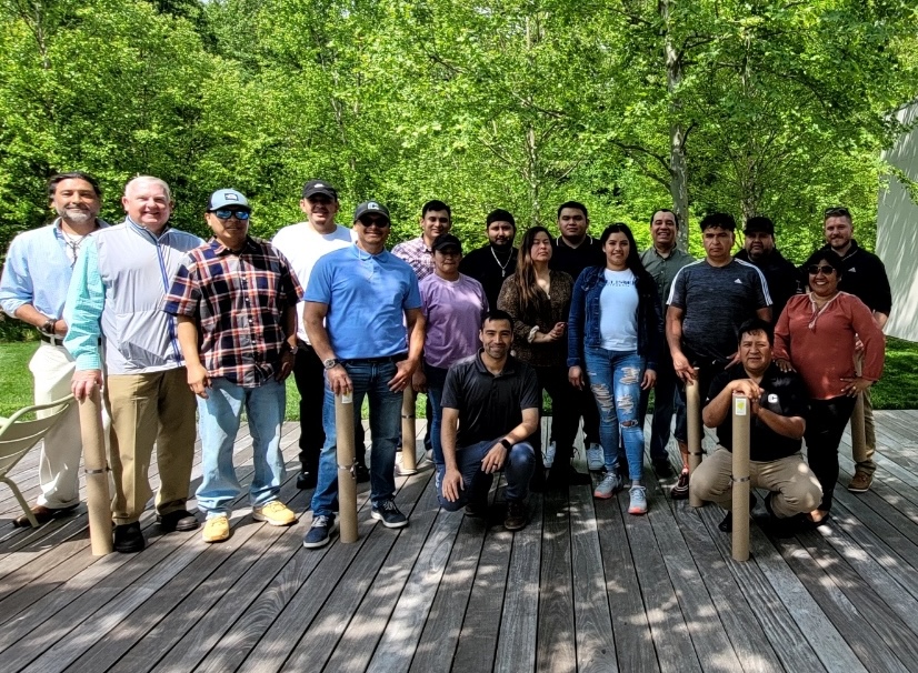 Cindell Construction team members enjoying a day of community service
